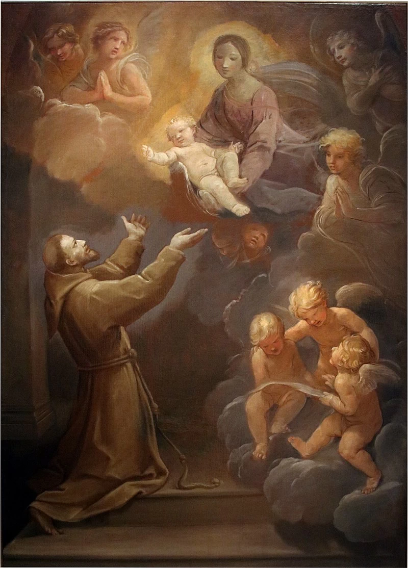 279-Madonna col Bambino in appariszione a san Francesco-Pinacoteca Nazionale, Bologna 